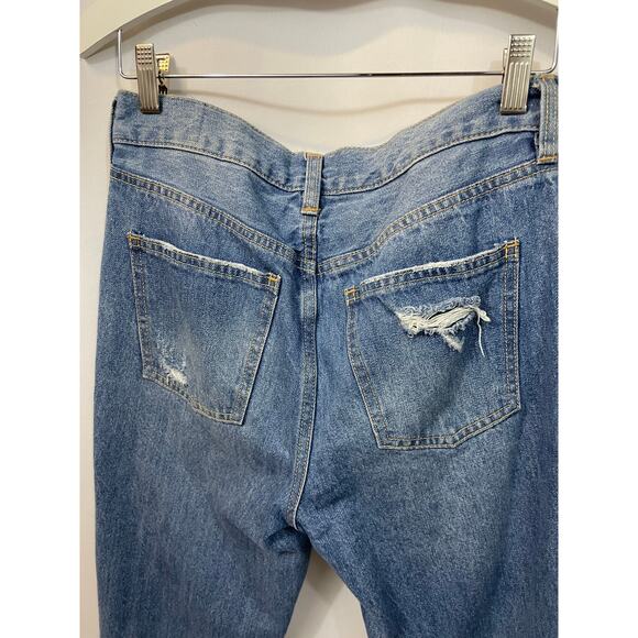 Free People We The Free High Rise Blossom Rigid Skinny Jean Destroyed 25 - Picture 9 of 9